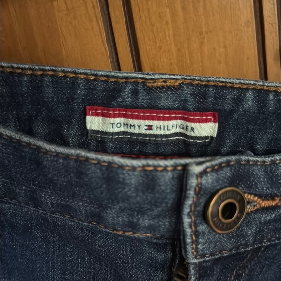 Tommy Hilfiger Dark Wash Denim Mini Skirt - Picture 3 of 4